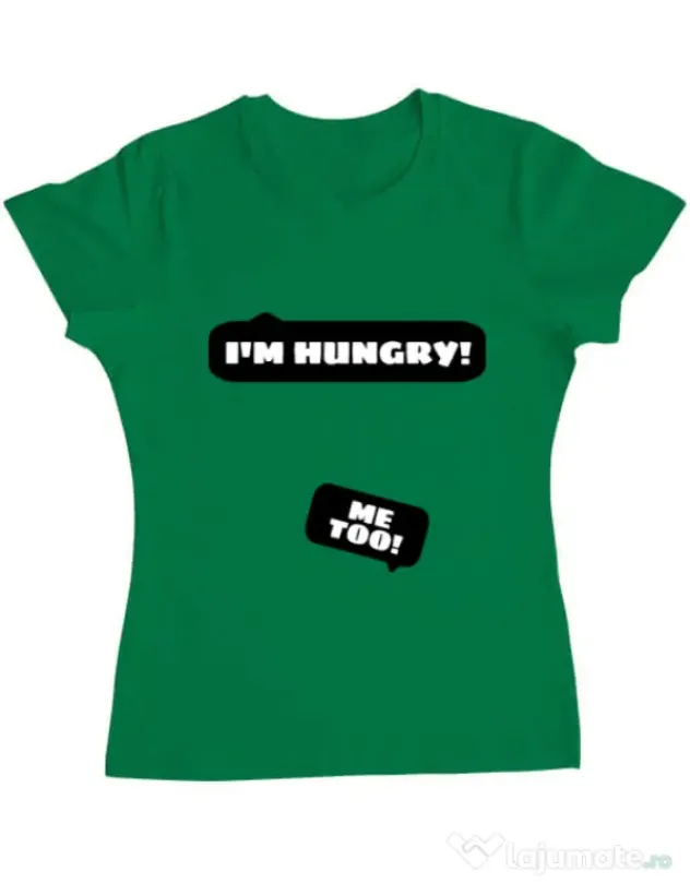Tricou ADLER dama Hungry Mommy Verde mediu