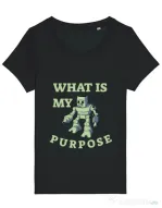 Tricou STANLEY STELLA dama What is my purpose Negru