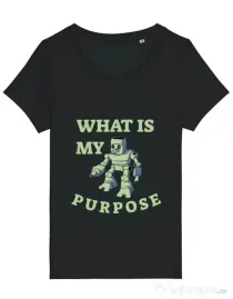 Tricou STANLEY STELLA dama What is my purpose Negru