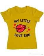 Tricou ADLER dama My little love bug Galben