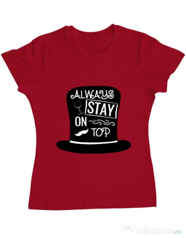 Tricou ADLER dama Stay on top Rosu
