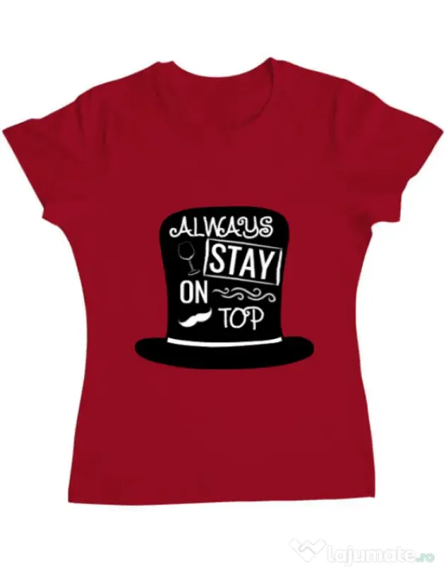 Tricou ADLER dama Stay on top Rosu