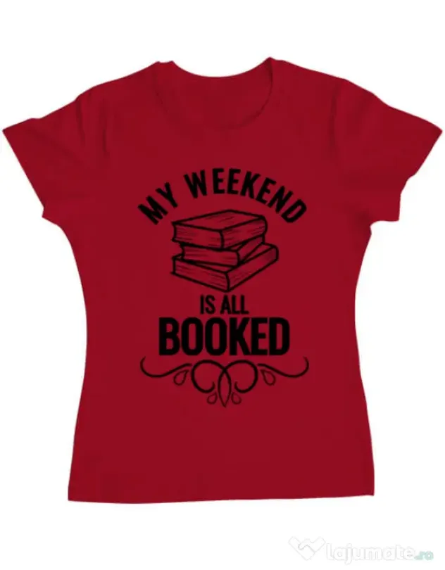 Tricou ADLER dama All booked Rosu