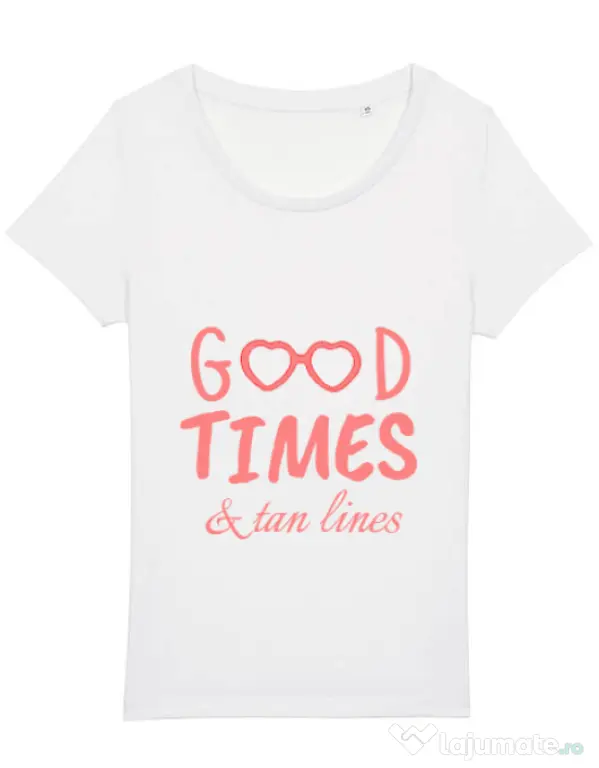 Tricou STANLEY STELLA dama Tan lines Alb