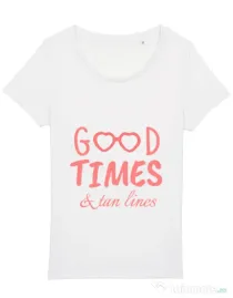 Tricou STANLEY STELLA dama Tan lines Alb