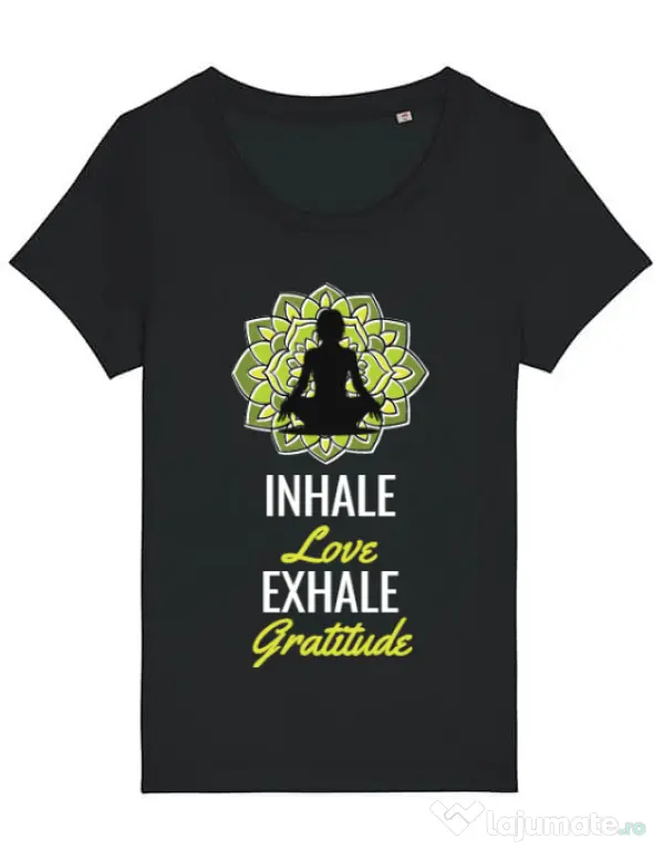 Tricou STANLEY STELLA dama Inhale love Negru