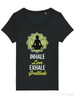 Tricou STANLEY STELLA dama Inhale love Negru