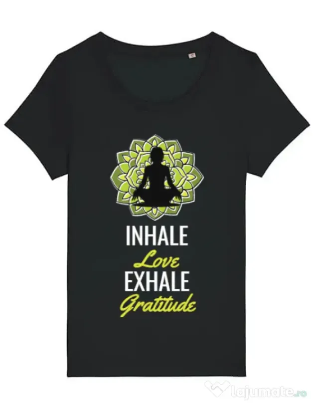 Tricou STANLEY STELLA dama Inhale love Negru