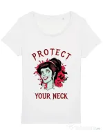 Tricou STANLEY STELLA dama Protect your neck Alb