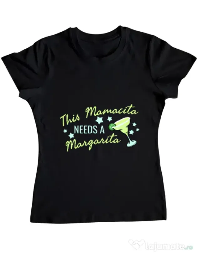Tricou ADLER dama Mamacita Negru