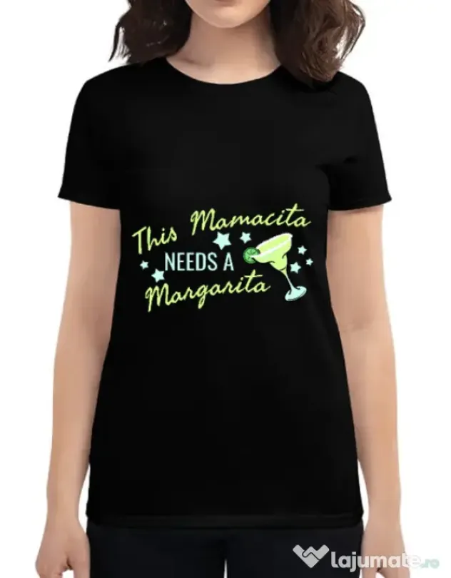 Tricou ADLER dama Mamacita Negru