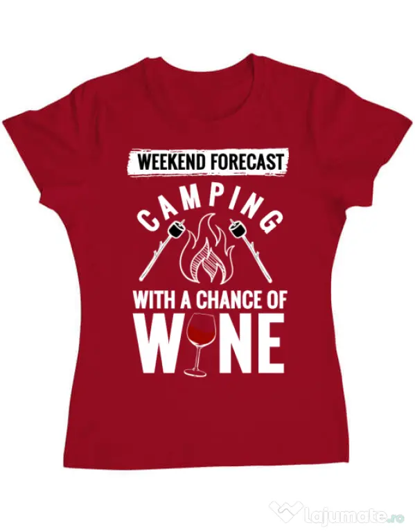 Tricou ADLER dama Weekend forecast Rosu