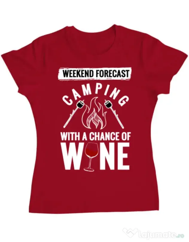 Tricou ADLER dama Weekend forecast Rosu