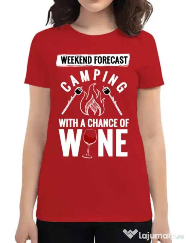 Tricou ADLER dama Weekend forecast Rosu