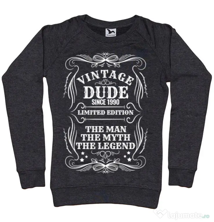 Bluza ADLER dama Vintage dude Negru melanj