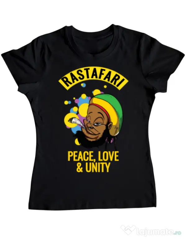 Tricou ADLER dama Rastafari Negru