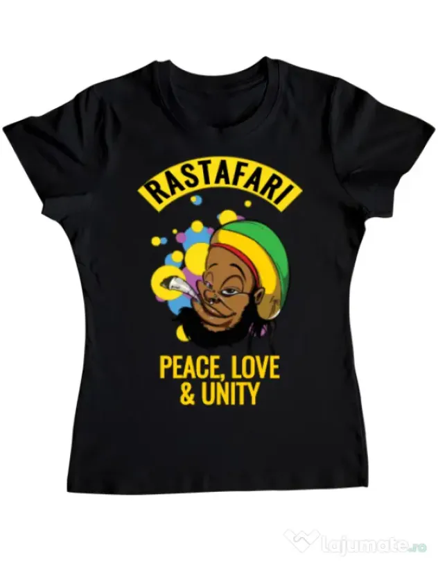 Tricou ADLER dama Rastafari Negru