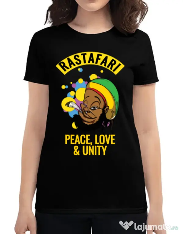 Tricou ADLER dama Rastafari Negru