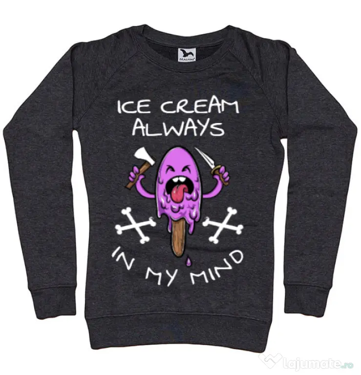 Bluza ADLER dama Always in my mind Negru melanj