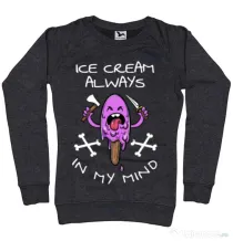 Bluza ADLER dama Always in my mind Negru melanj