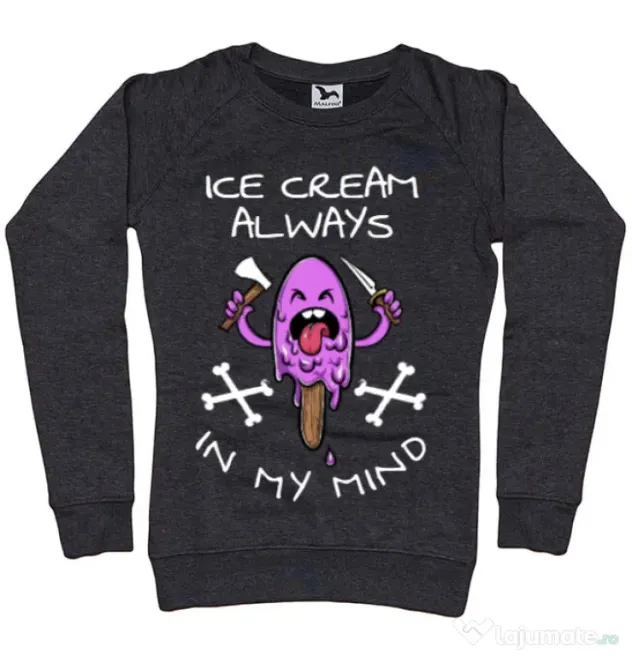 Bluza ADLER dama Always in my mind Negru melanj