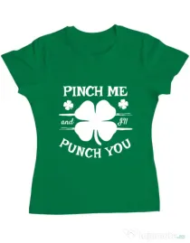 Tricou ADLER dama Pinch me Verde mediu