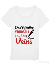 Tricou STANLEY STELLA dama Don’t flatter yourself Alb