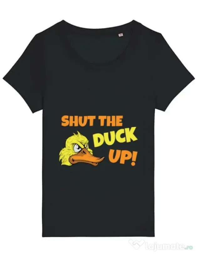 Tricou STANLEY STELLA dama Shut the duck up Negru