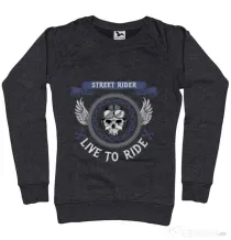 Bluza ADLER dama Street rider Negru melanj