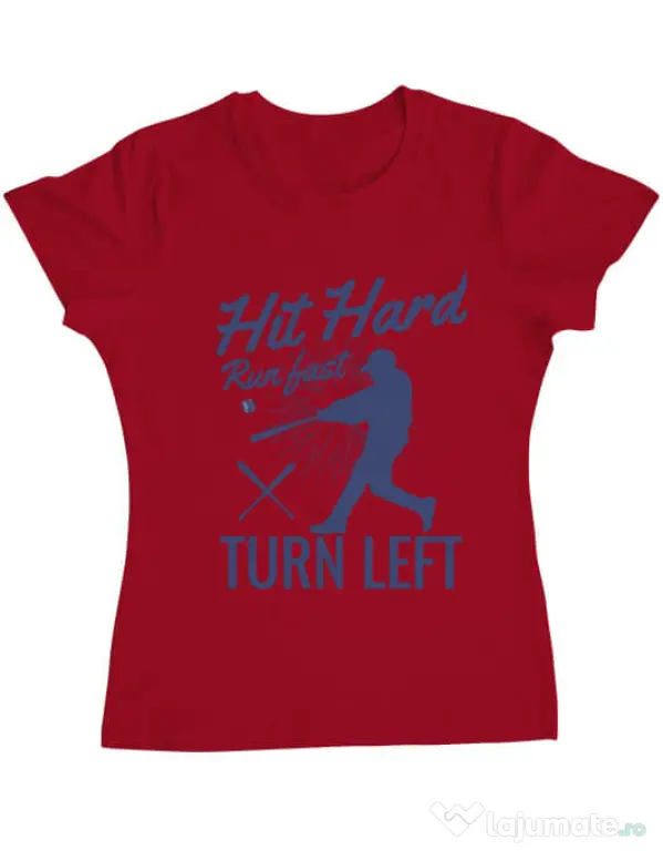 Tricou ADLER dama Hit hard Rosu