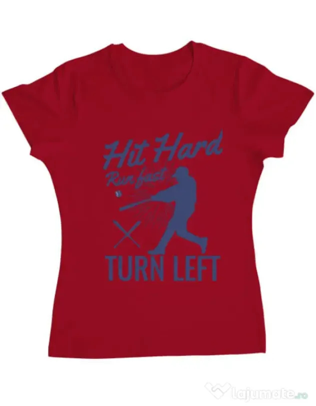Tricou ADLER dama Hit hard Rosu