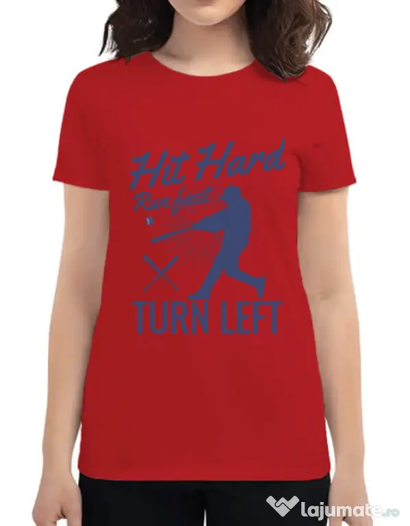 Tricou ADLER dama Hit hard Rosu