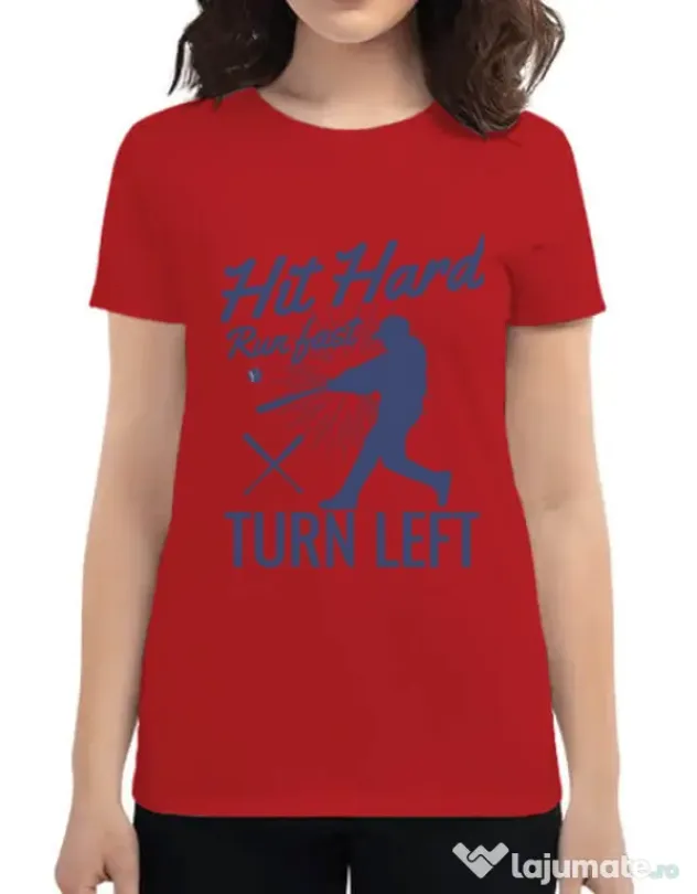 Tricou ADLER dama Hit hard Rosu