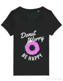 Tricou STANLEY STELLA dama Be happy Negru