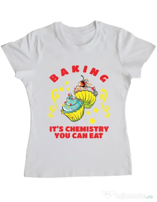 Tricou ADLER dama Baking Alb