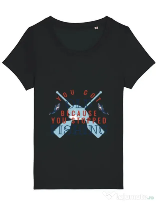 Tricou STANLEY STELLA dama You stopped fishing Negru