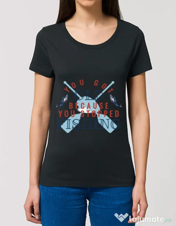 Tricou STANLEY STELLA dama You stopped fishing Negru