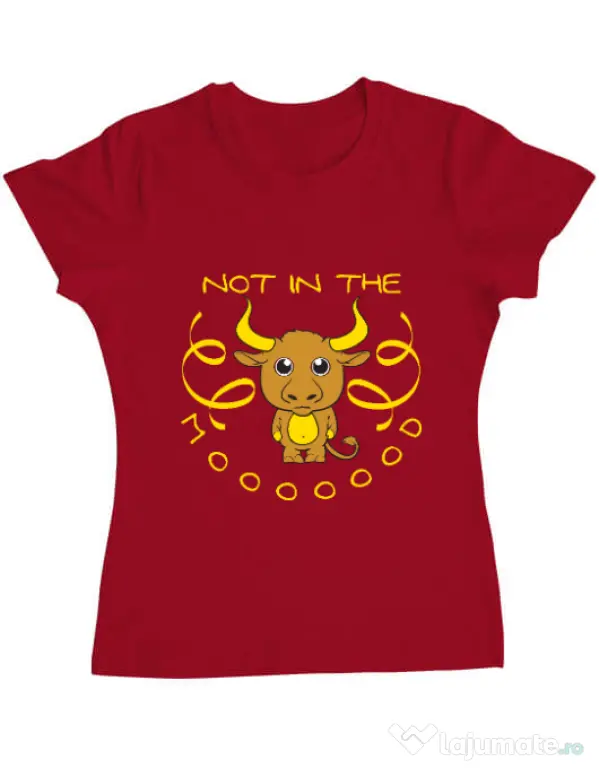 Tricou ADLER dama Not in the mood Rosu