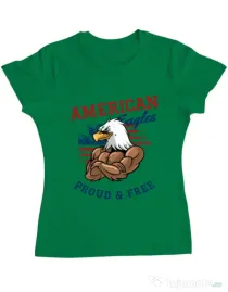 Tricou ADLER dama American eagles Verde mediu