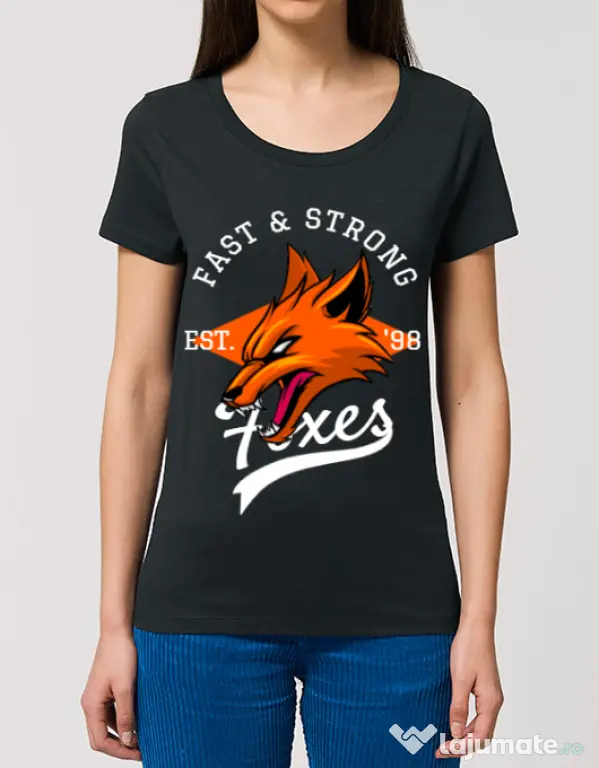 Tricou STANLEY STELLA dama Fast and strong Negru