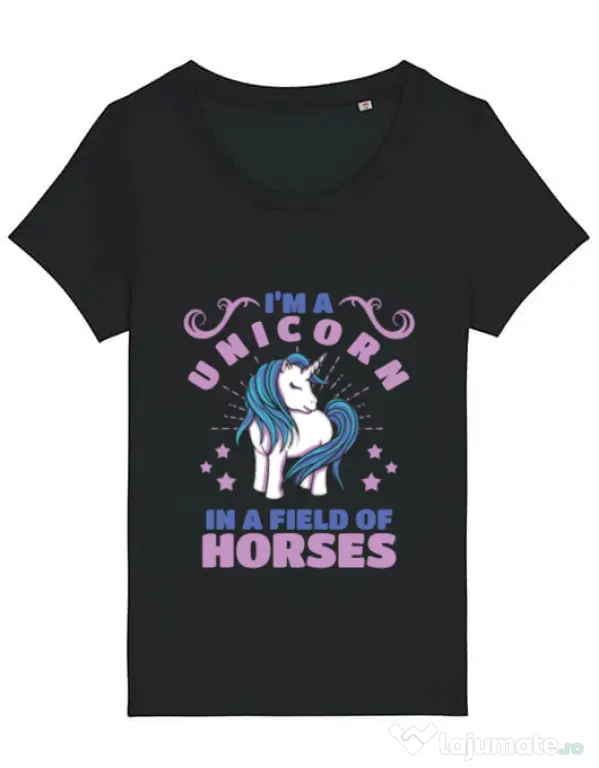 Tricou STANLEY STELLA dama Just a unicorn Negru