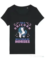 Tricou STANLEY STELLA dama Just a unicorn Negru