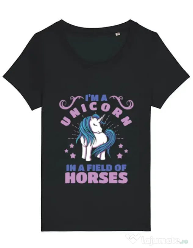 Tricou STANLEY STELLA dama Just a unicorn Negru