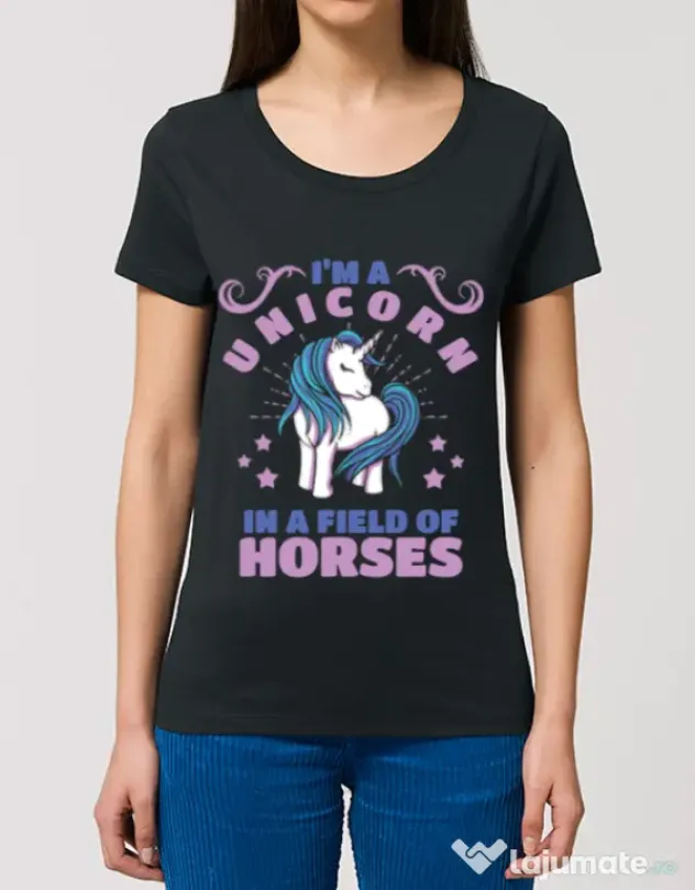 Tricou STANLEY STELLA dama Just a unicorn Negru