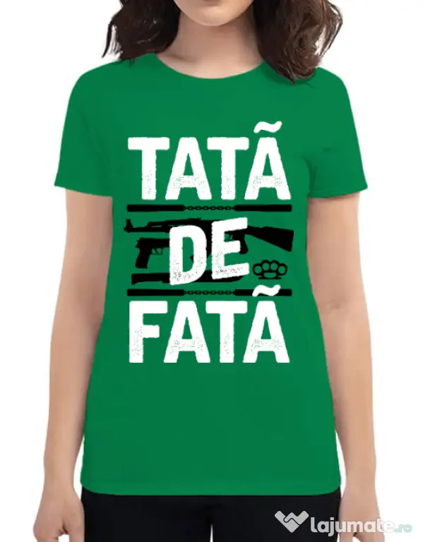 Tricou ADLER dama Tata de fata Verde mediu