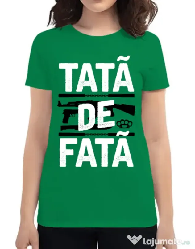 Tricou ADLER dama Tata de fata Verde mediu