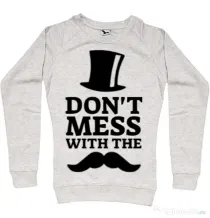 Bluza ADLER dama Do not mess with the moustache Migdala melanj