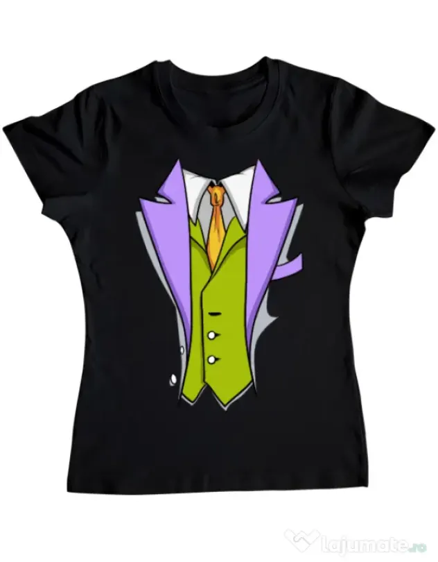 Tricou ADLER dama Gentleman suit Negru
