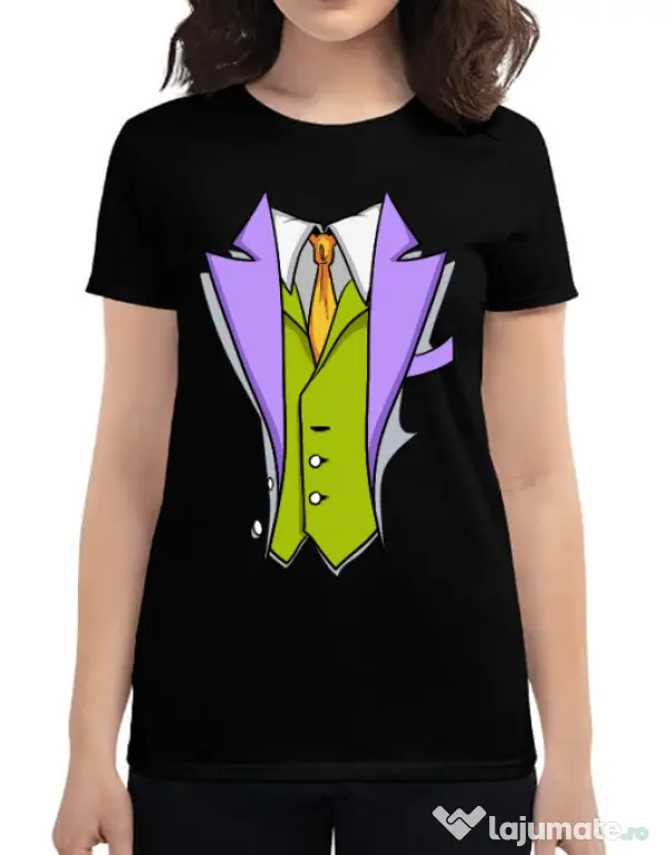 Tricou ADLER dama Gentleman suit Negru
