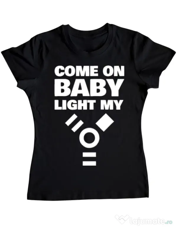 Tricou ADLER dama Come on baby Negru